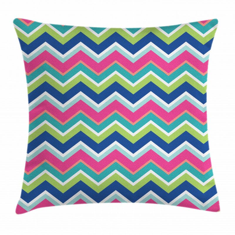 Colorful Chevron Lines Pillow Cover