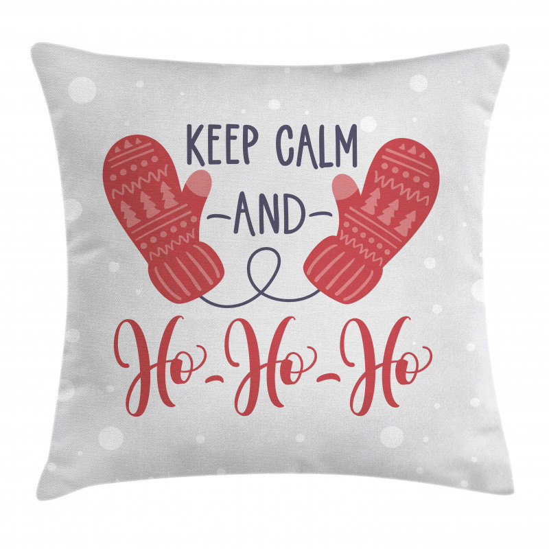 Xmas Fun Words Santa Pillow Cover