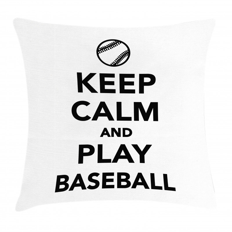 Play Baseball Theme Pillow Cover