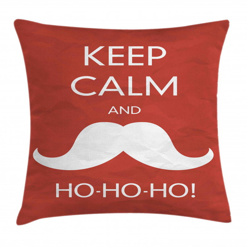 Ho Ho Ho Mustache Pillow Cover