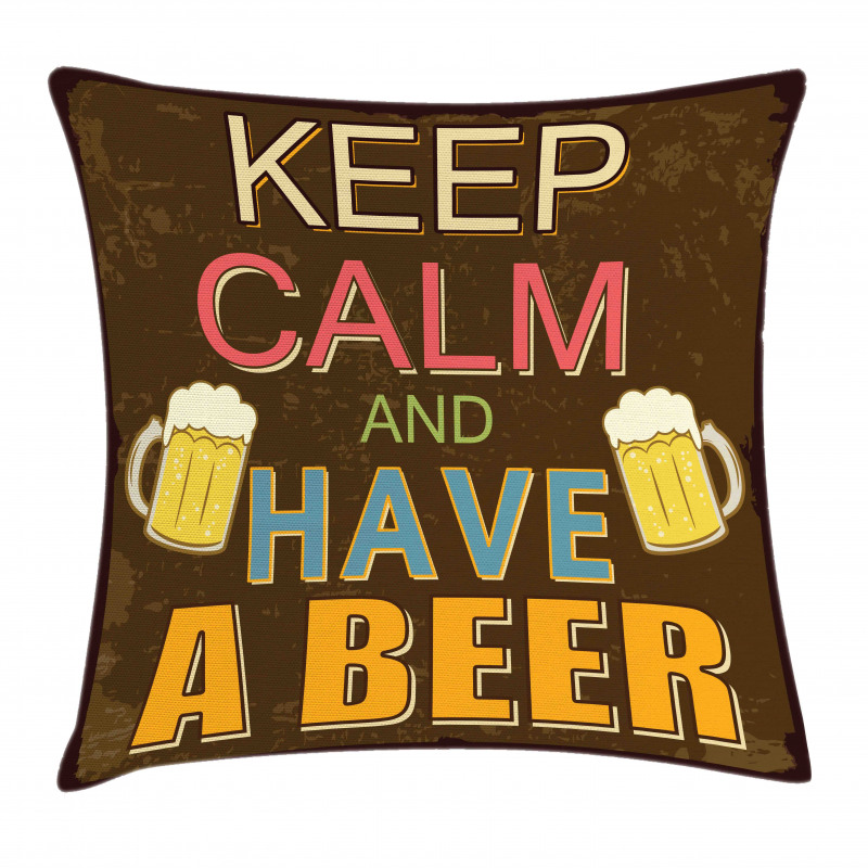 Have a Beer Vintage Pillow Cover
