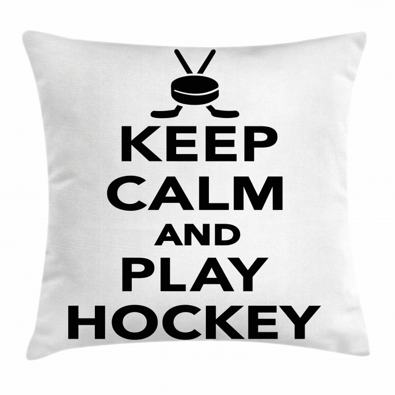Keep Calm and Play Words Pillow Cover