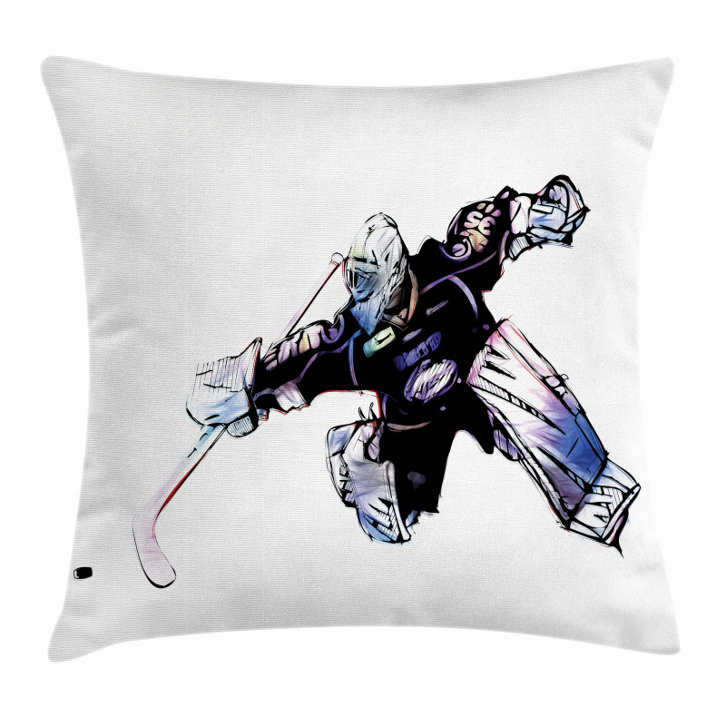 Goalkeeper Playing Game Pillow Cover