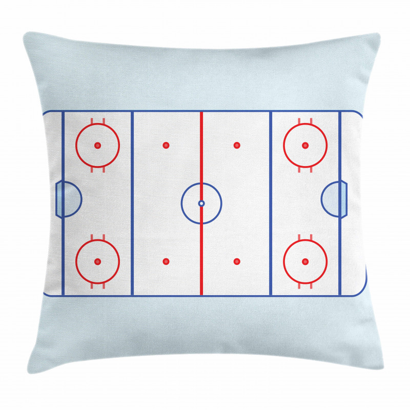 Graphic Field Outline Pillow Cover