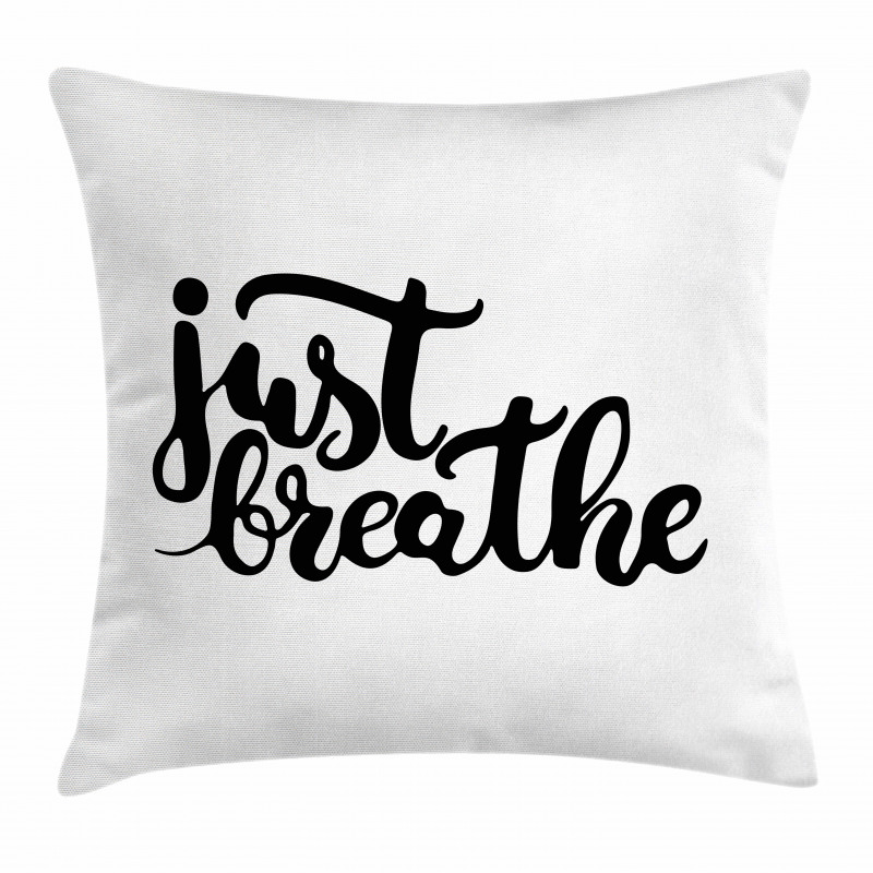 Hand Drawn Font Pillow Cover