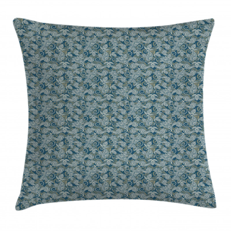 Persian Curved Tip Motif Pillow Cover