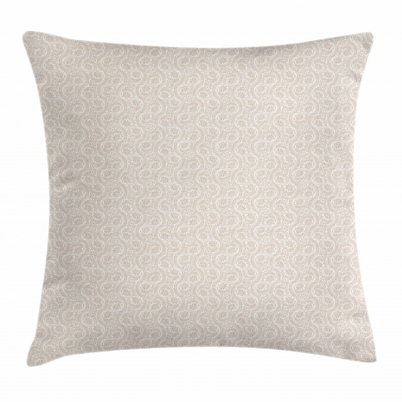Abstract Floral Scroll Pillow Cover