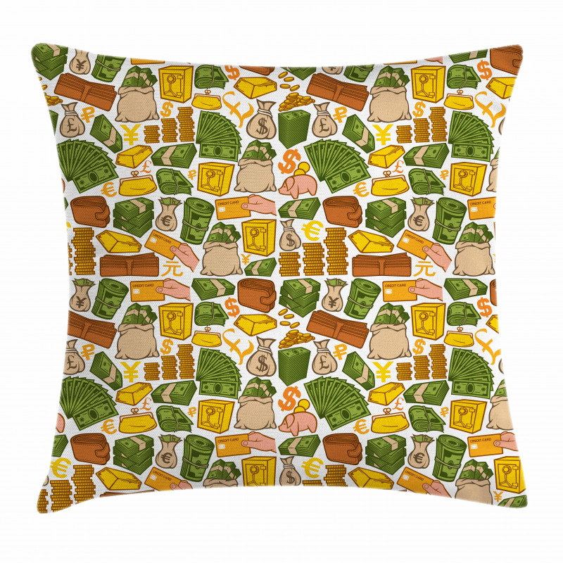 Colorful Pound Signs Pillow Cover