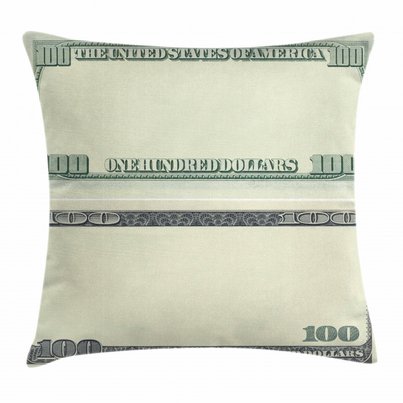 Dollar Bill Frame Pattern Pillow Cover