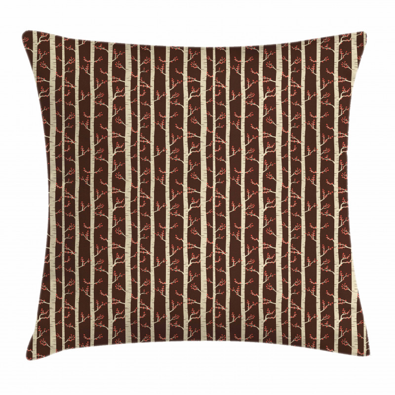 Birch Trees in Autumn Pillow Cover