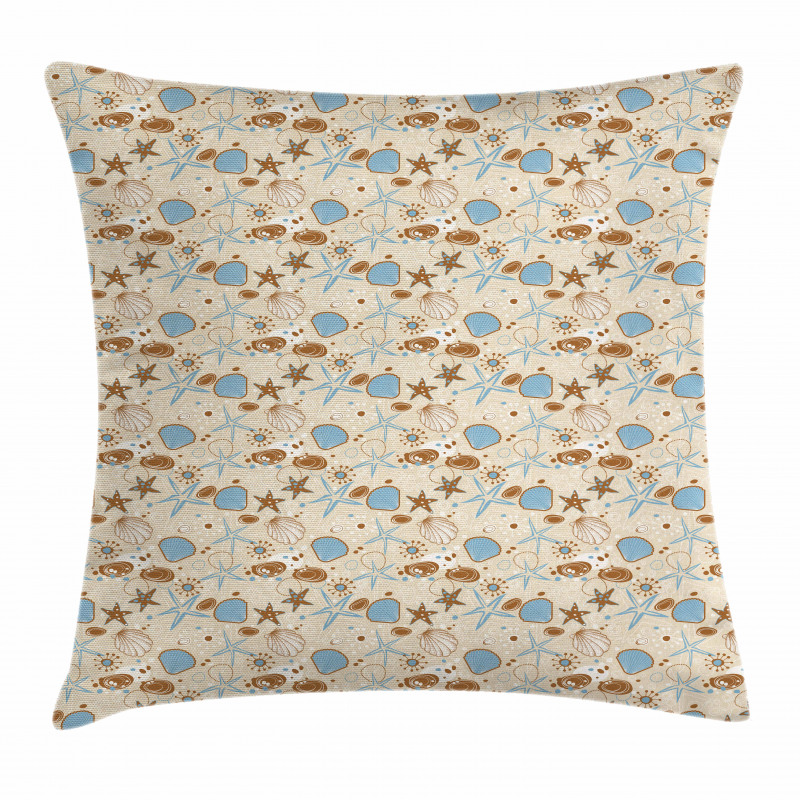 Doodle Starfishes Pillow Cover