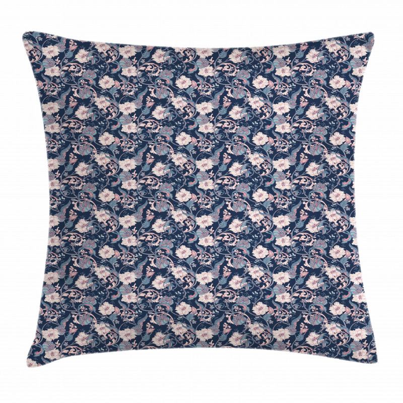 Magnolia and Roses Pillow Cover