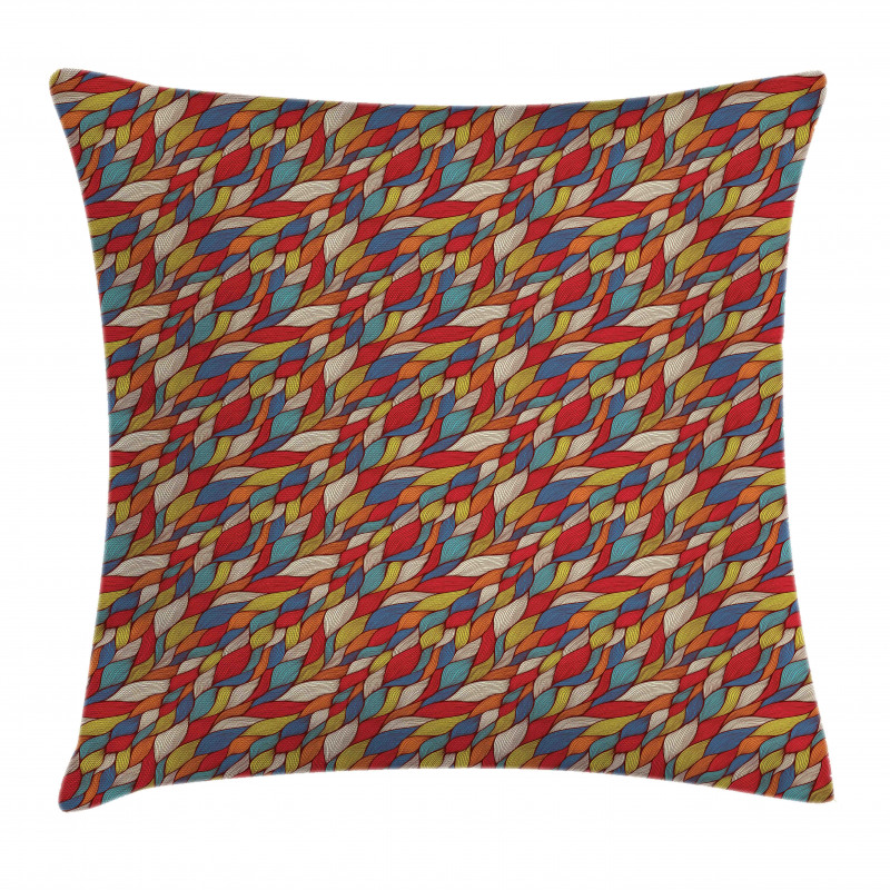 Abstract Curvy Lines Pillow Cover