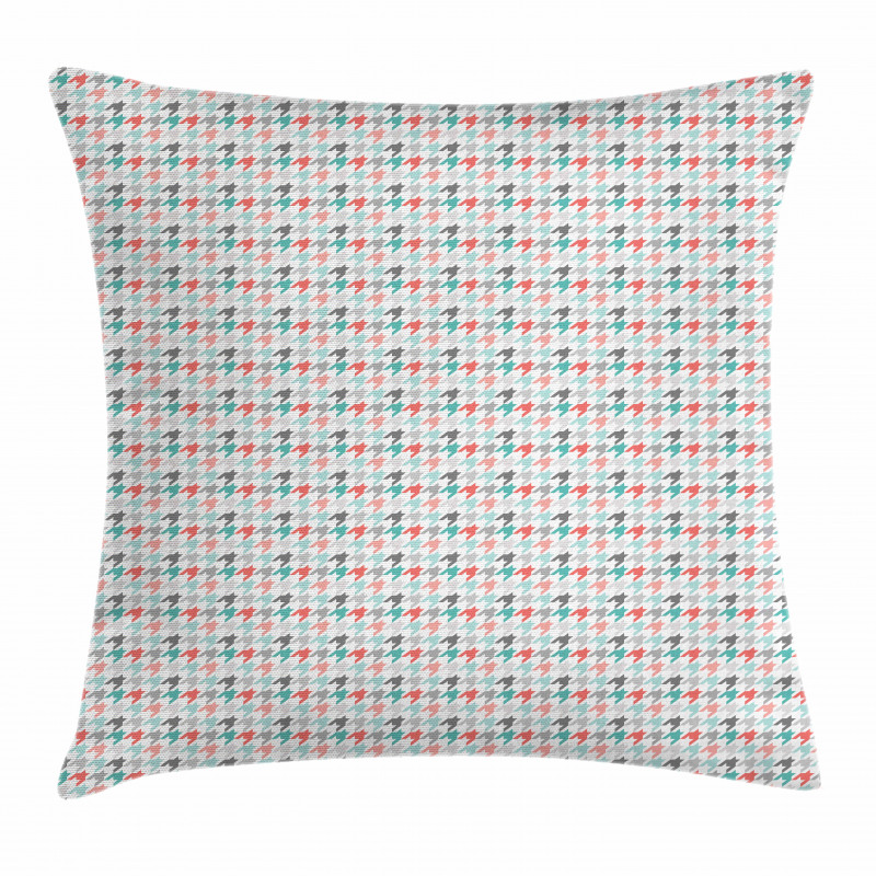 Houndstooth Motifs Pillow Cover