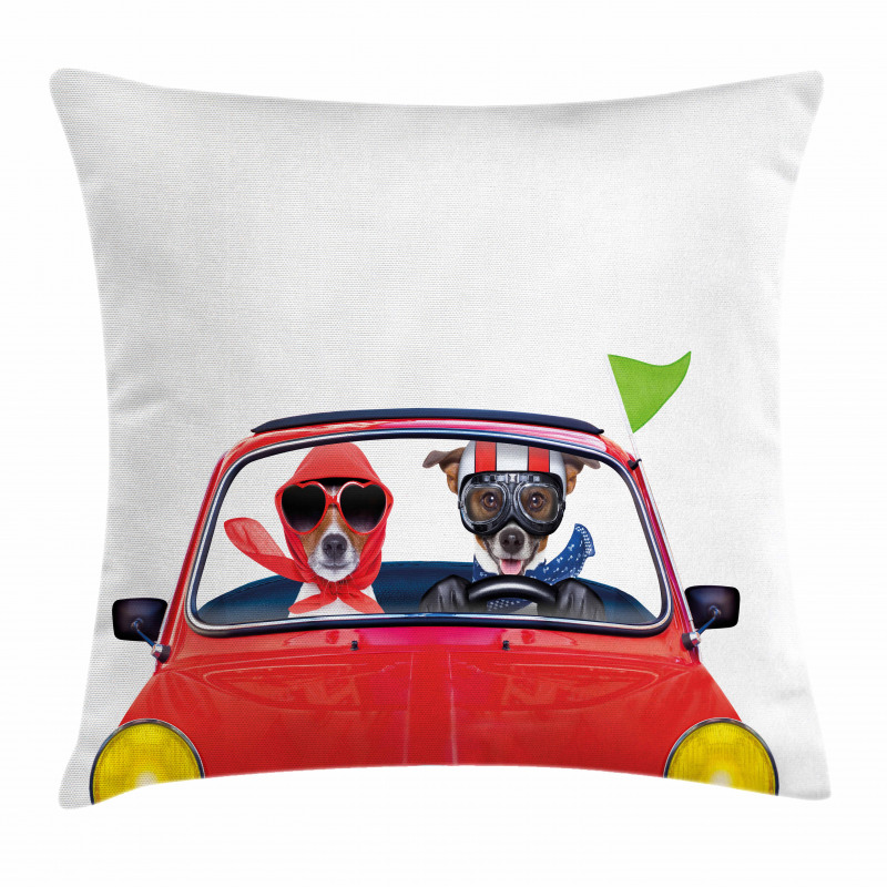 Jack Russell Couple Pillow Cover