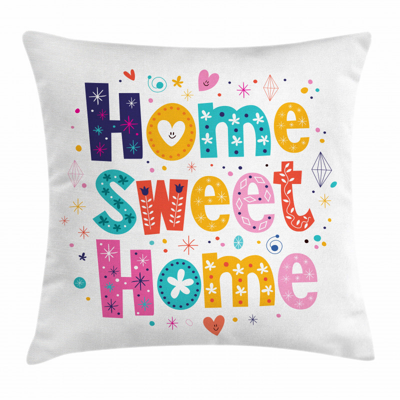 Typography Phrase Pillow Cover