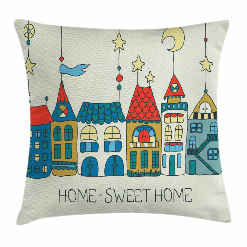 Apartments Town Pillow Cover