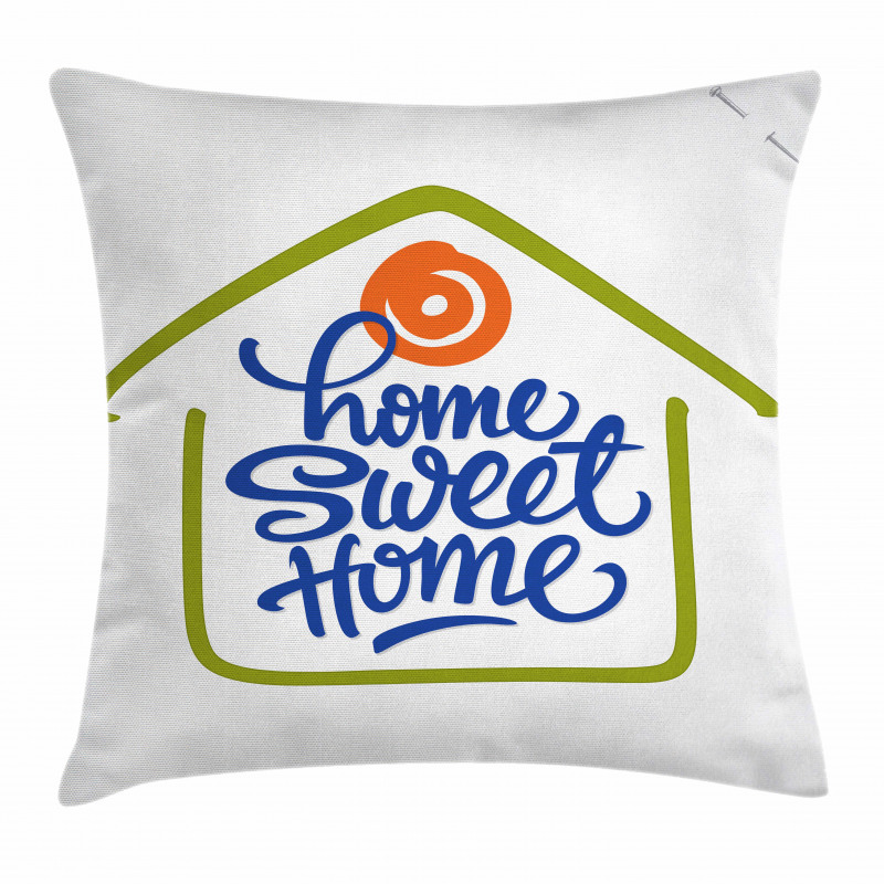 Doodle House Pillow Cover