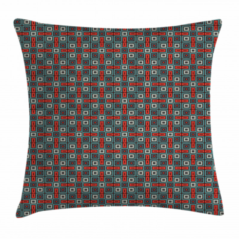 Retro Mosaic Pillow Cover