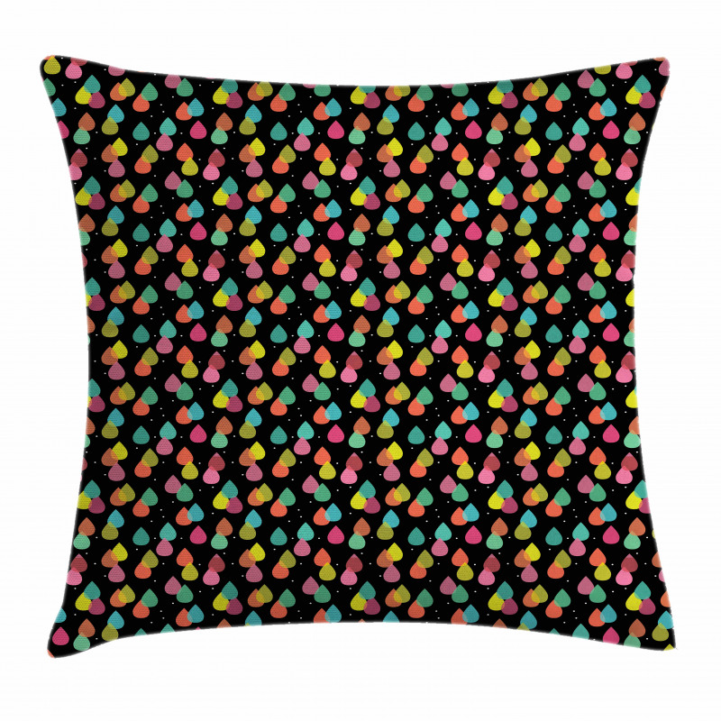 Abstract Raindrops Art Pillow Cover