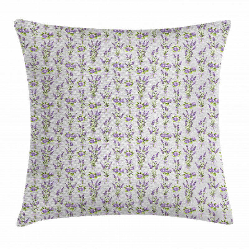 Lavender Hydrangea Art Pillow Cover