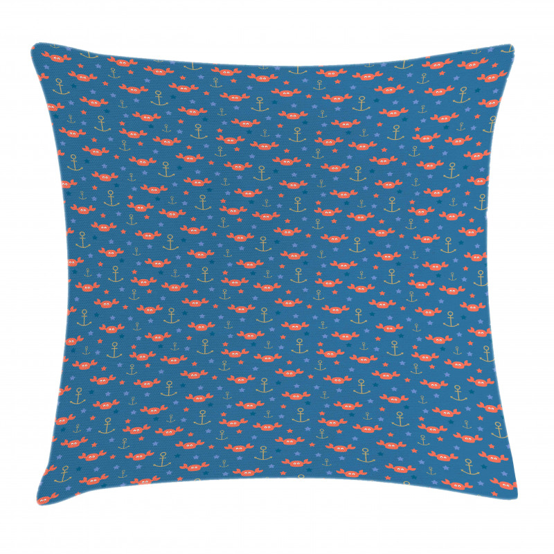 Crabs Anchors Pillow Cover