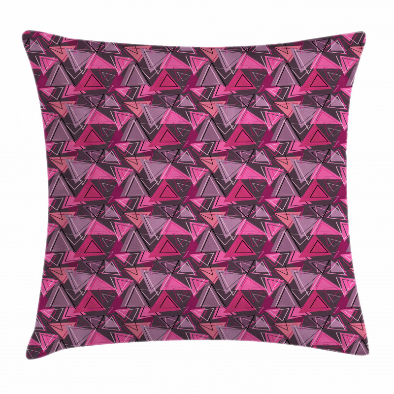 Abstract Triangle Art Pillow Cover