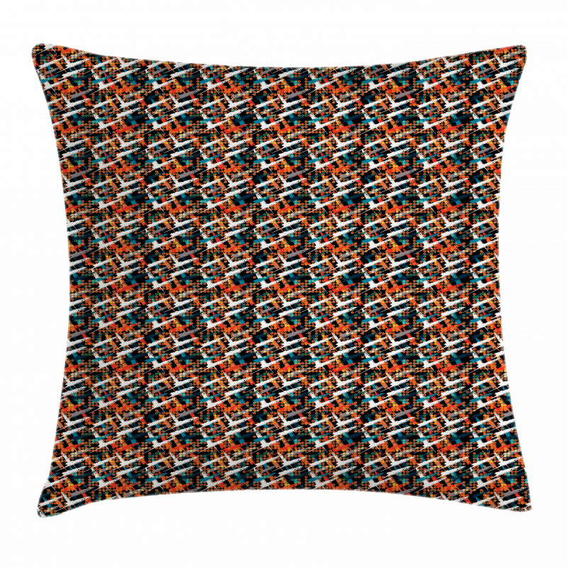 Brush Marks Pattern Pillow Cover