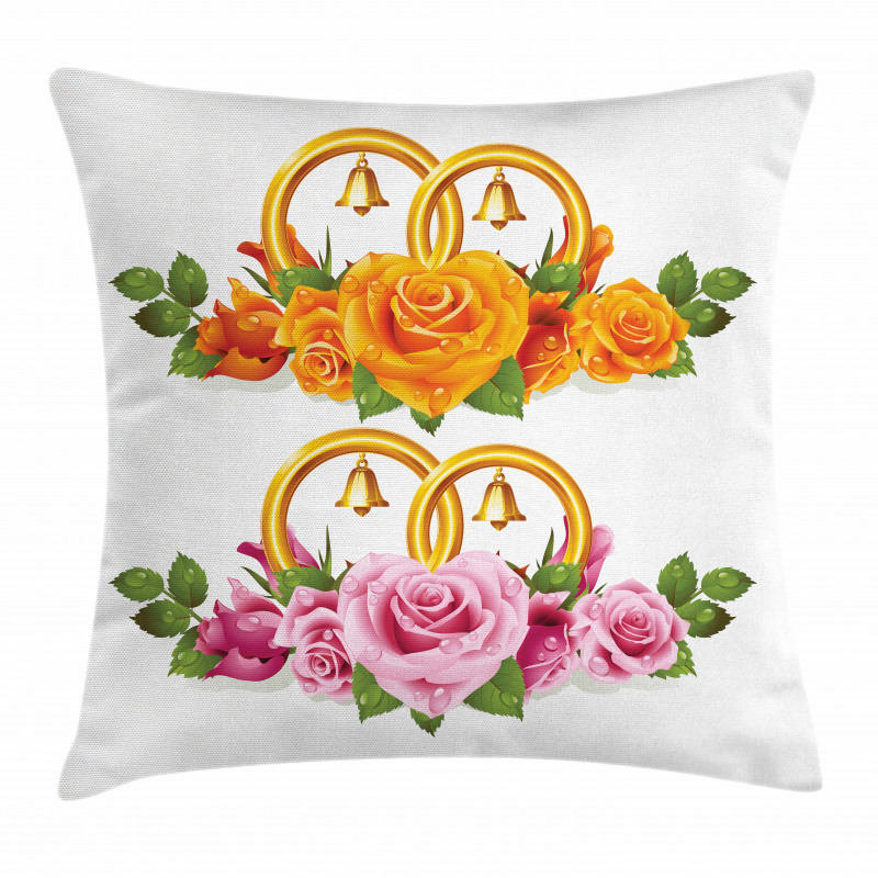 Roses Rings Pillow Cover