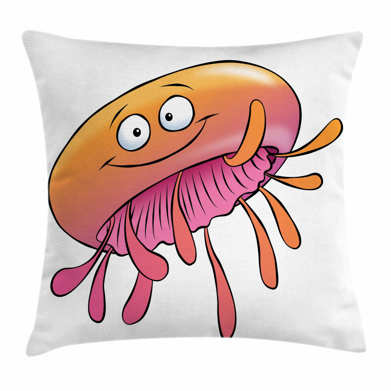Funny Jellyfish Pillow Cover