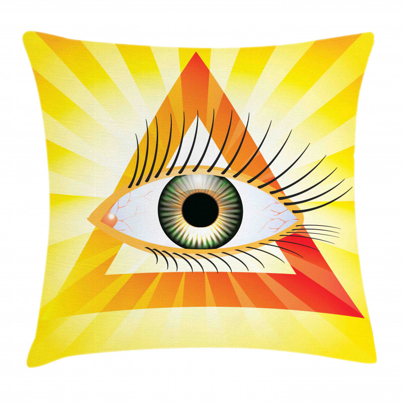 Powerful Sight Triangle Pillow Cover