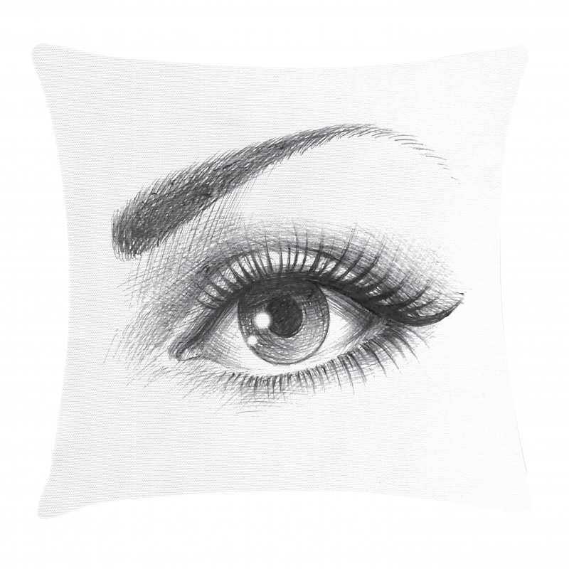Pencil Drawing Style Art Pillow Cover
