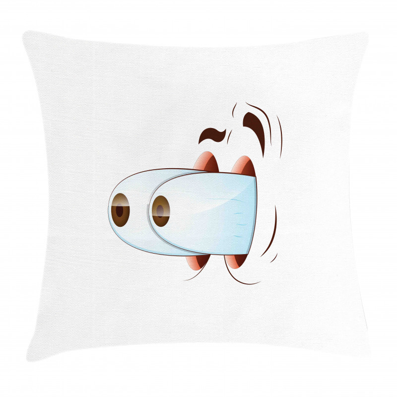 Goofy Surprised Character Pillow Cover
