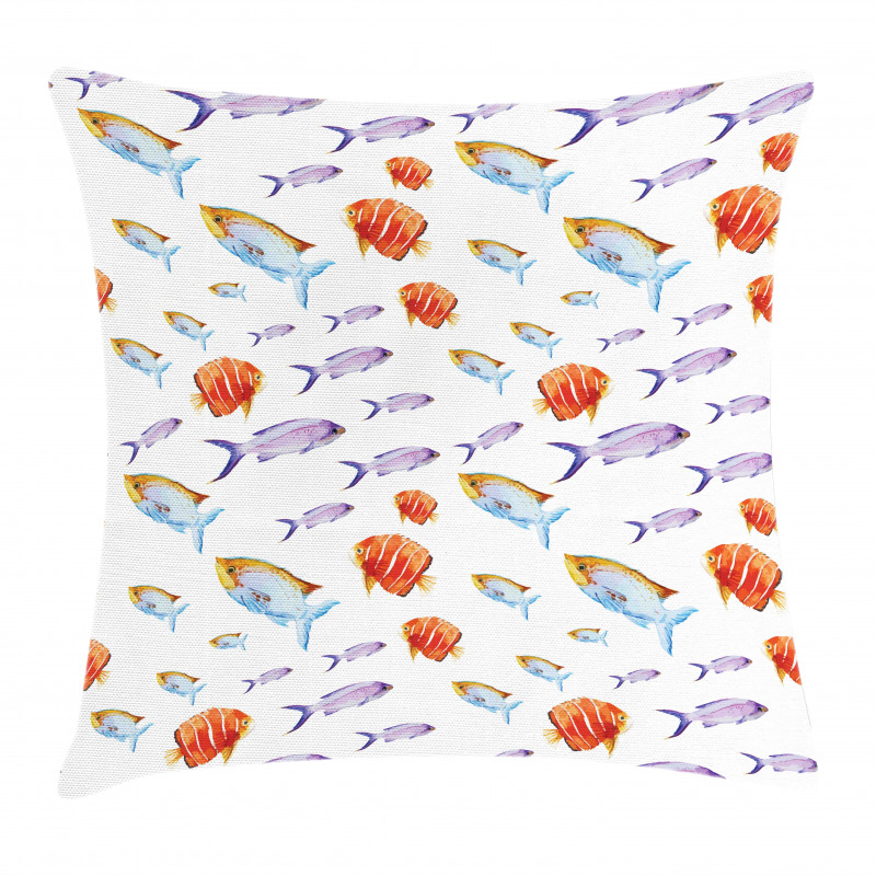 Goldfish and Mackerel Pillow Cover