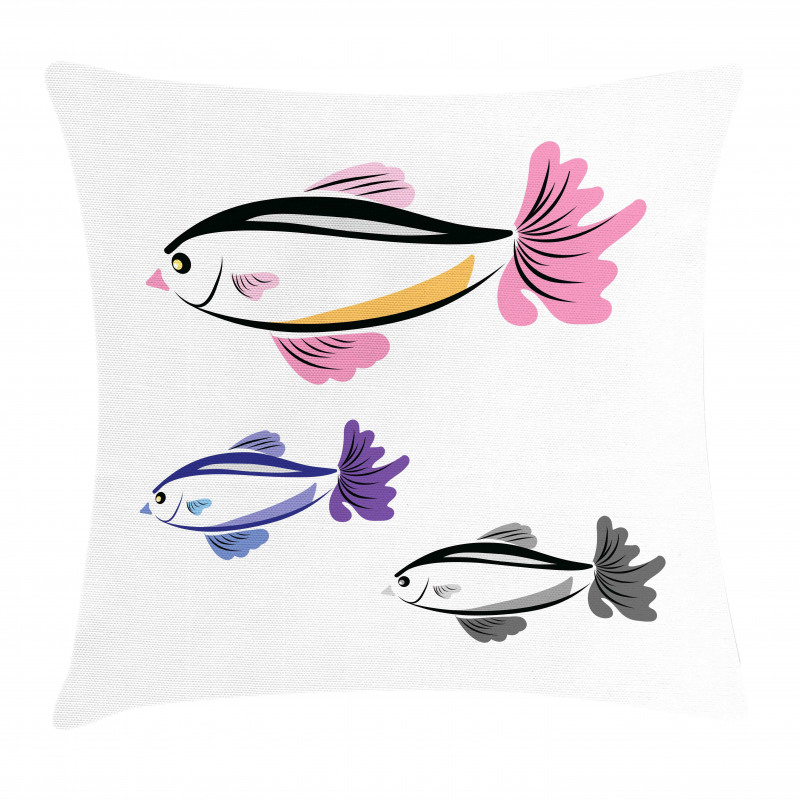 Bird Faced Animals Swim Pillow Cover