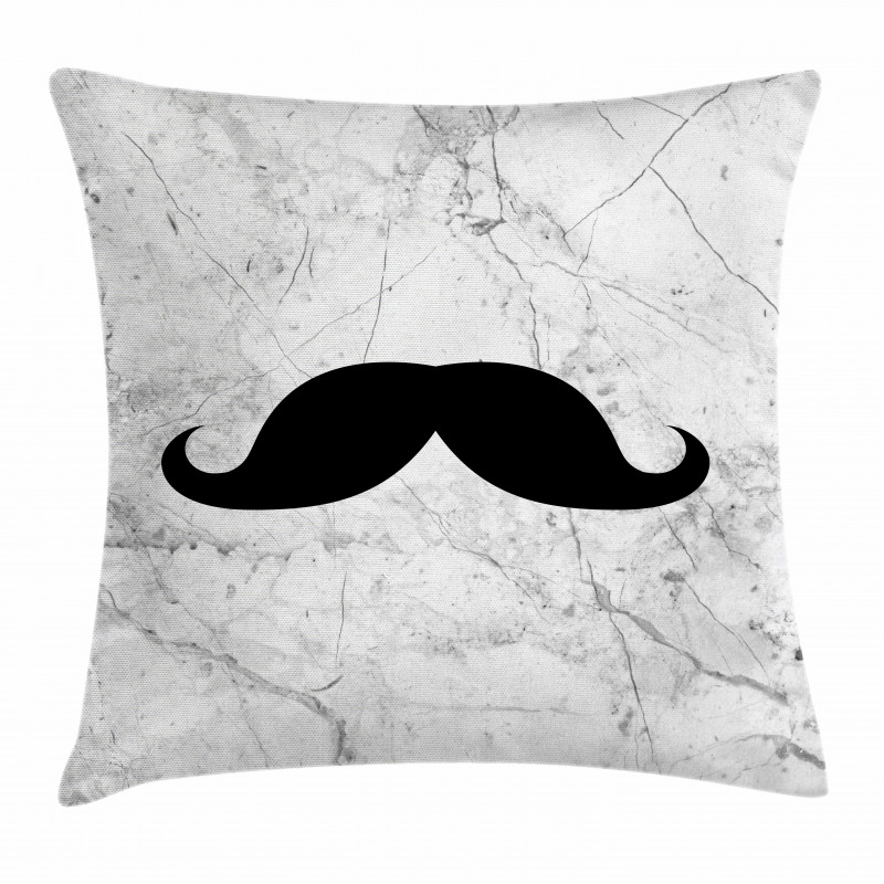 Mustache Motif Retro Pillow Cover