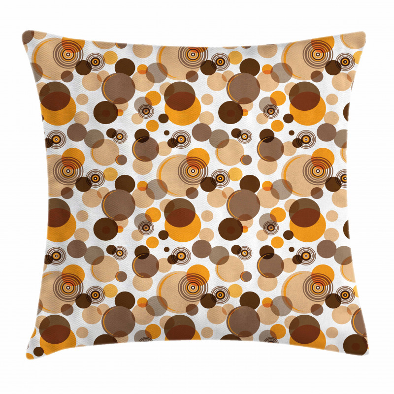 Chaotic Spots Rings Pillow Cover