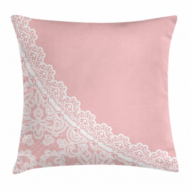 Lace Style Border Pillow Cover