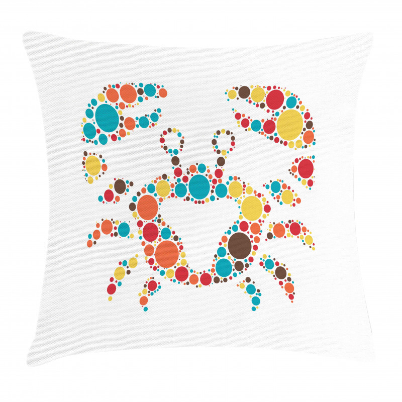 Colorful Dotted Shape Pillow Cover