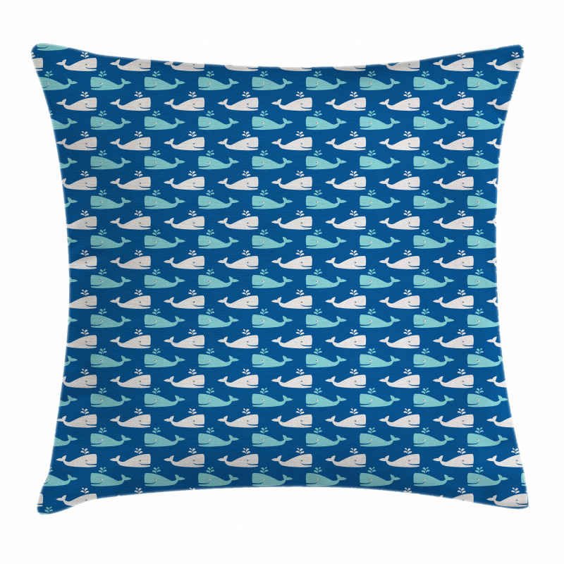 Bicolor Ocean Animals Pillow Cover