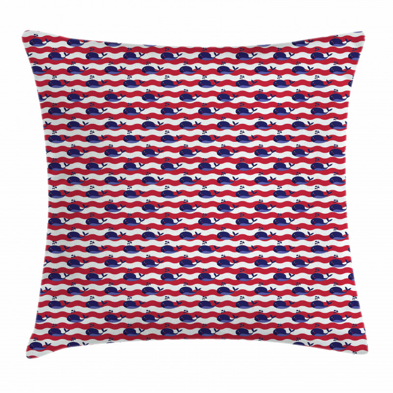 Nautical Baby Pattern Pillow Cover