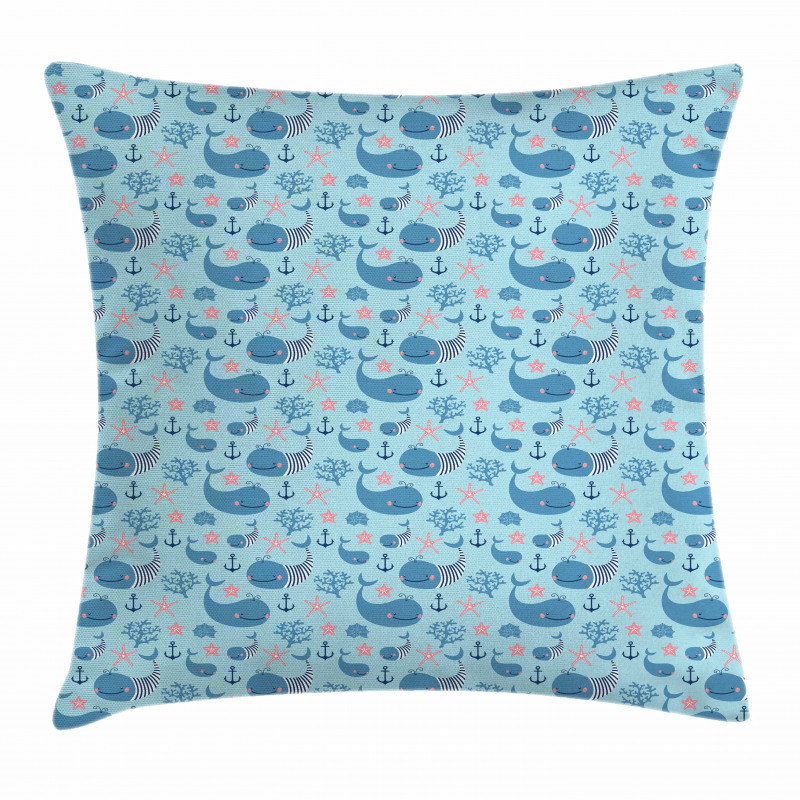 Happy Underwater Life Pillow Cover