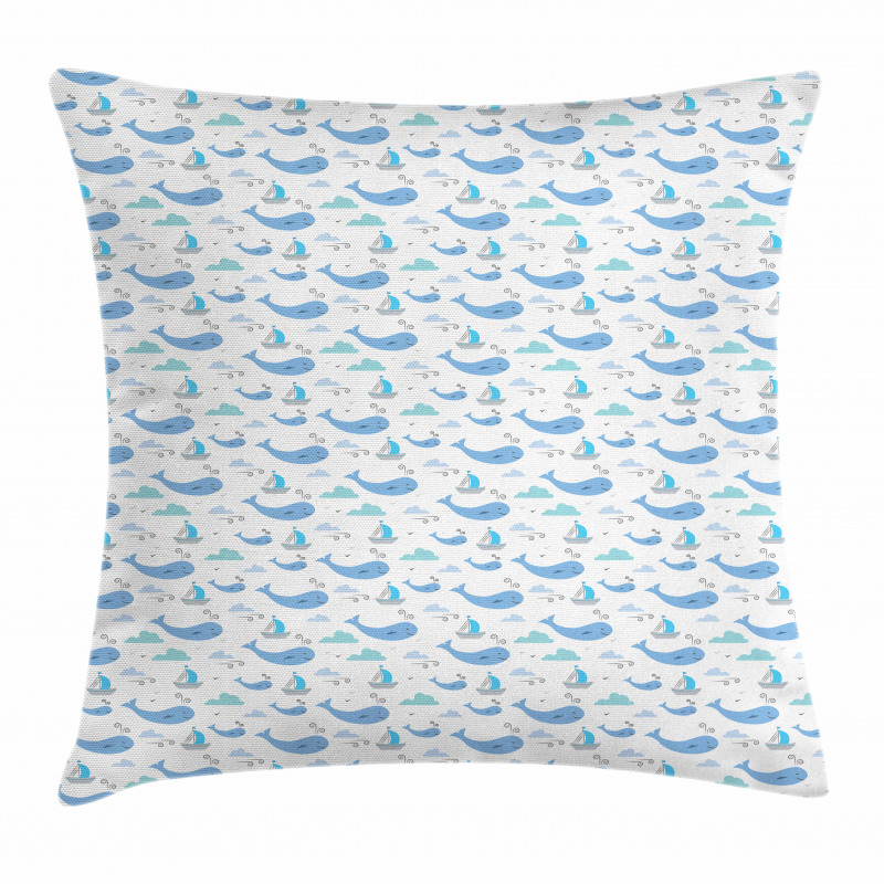 Marine Life Themed Design Pillow Cover