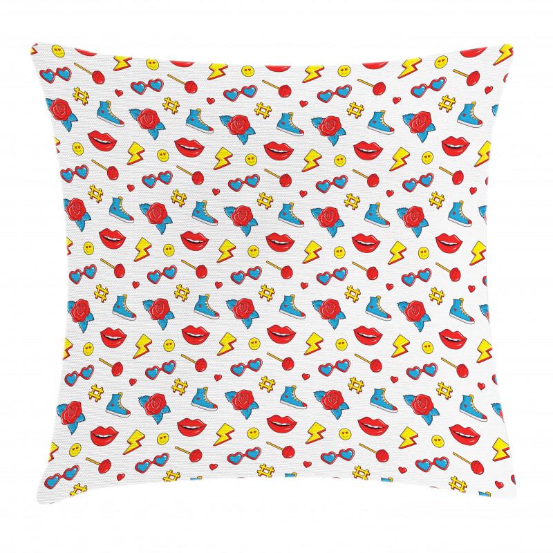 Hipster Pop Art Comics Pillow Cover