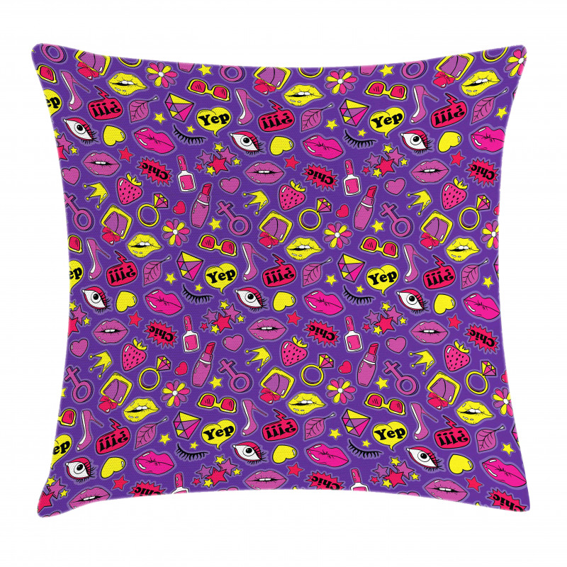 90s Comics for Women Pillow Cover