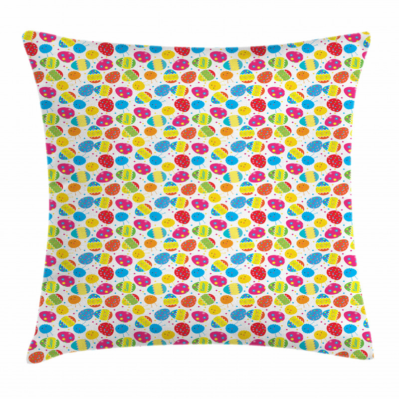 Baby Chicken Daisies Pillow Cover
