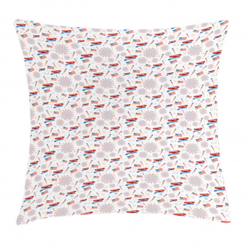 July Flags Pillow Cover