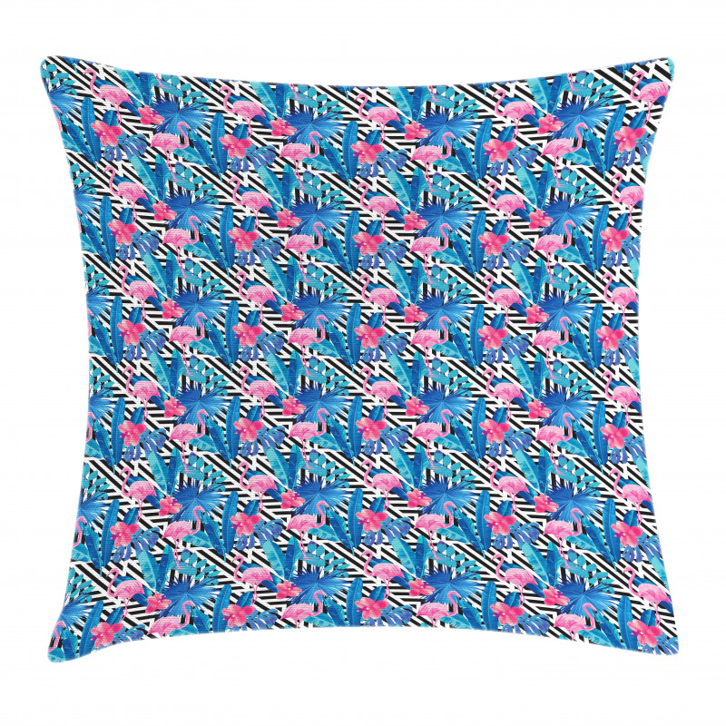Watercolor Flamingo Pillow Cover