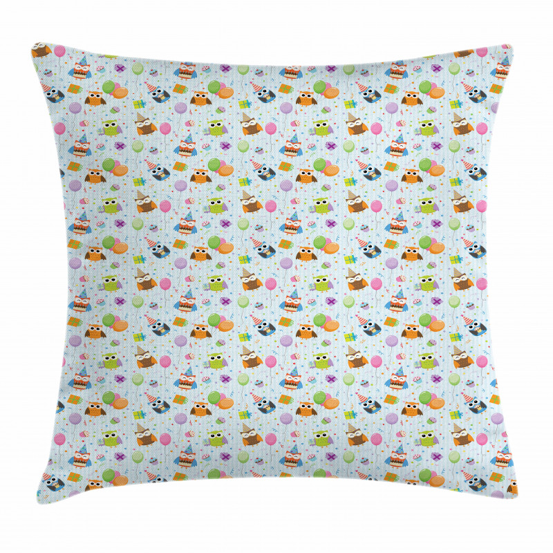 Owls Cakes Presents Pillow Cover