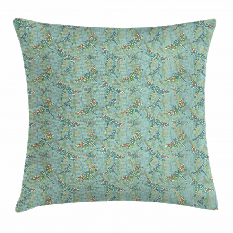 Vintage Lake Picture Pillow Cover